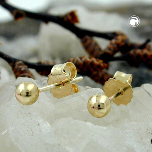 Ohrstecker Kugeln GOLD