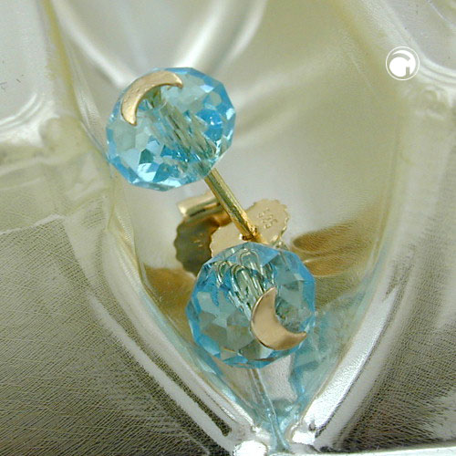 Ohrstecker Glassteine GOLD