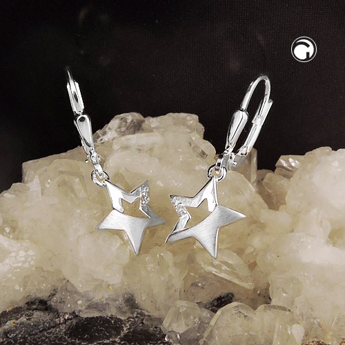 Ohrhaken Zirkonia Silber 925