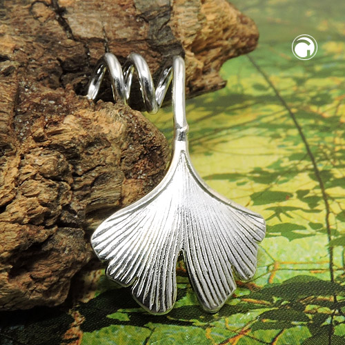 Ginkgoblatt-Anhänger Silber 925
