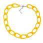 Preview: Kette Weitpanzer Kettenglieder Kunststoff sonnengelb-matt 45cm