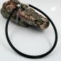 Preview: Rundschnur 6mm Vollgummikette Verschluss silberfarbig 40cm