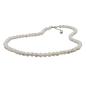 Preview: Kette 6mm Perle Kunststoff kristall-creme 40cm