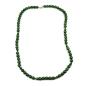Preview: Kette 12mm Perlen Kunststoff grün-gold-marmoriert 90cm