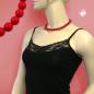 Preview: Kette 10mm Kunststoffperlen rot-glänzend 40cm
