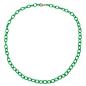 Preview: Kette 7mm Eloxalkette Anker weit oval grün-matt Aluminium 60cm