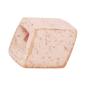 Preview: Tuchring 45x36x18mm Sechseck hellbraun-gefleckt matt Kunststoff