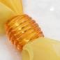 Preview: Tuchring 35x34x23mm Spirale Kunststoff orange-transparent glänzend