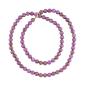 Preview: Kette 10mm Rundperle lila-marmoriert Kunststoff 80cm