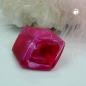 Preview: Tuchring 45x36x18mm Sechseck lila-pink-marmoriert glänzend Kunststoff