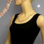 Preview: Kette 8mm Perle beige-marmoriert Kunststoff 55cm