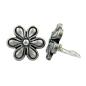 Preview: Clip Blume altsilber-farbig