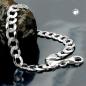Preview: Armband 6,7mm Panzerkette flach Silber 925 21cm
