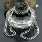 Preview: Kette 4,5mm flache Panzerkette Silber 925 55cm