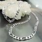 Preview: Kette 4,8mm flache Figarokette Silber 925 55cm