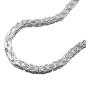 Preview: Kette 4x4mm Königskette vierkant glänzend Silber 925 55cm