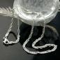 Preview: Kette 2mm Singapurkette diamantiert Silber 925 42cm