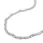 Preview: Fußkette 2mm Singapur diamantiert Silber 925 27cm