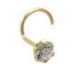 Preview: Nasenstecker 3mm Zirkonia 18Kt GOLD