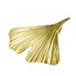 Preview: Anhänger 20mm Ginkgoblatt glänzend 9Kt GOLD