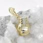 Preview: Anhänger 14x10mm Charm Boxhandschuh bicolor 9 Kt GOLD