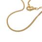Preview: Kette 1,7mm Panzer flach 2x diamantiert 9Kt GOLD 50cm