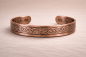 Preview: Magnetisches Kupferarmband mit keltischen Knoten - Antikes Kupfer