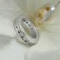 Preview: Anhänger 10x2mm Taufring mit Zirkonias rhodiniert Silber 925