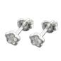 Preview: Ohrstecker Ohrring 5mm Kinderohrring Blume mit Zirkonia Silber 925