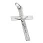 Preview: Anhänger 34x21mm Kreuz mit Jesus glänzend Silber 925
