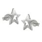 Preview: Ohrstecker Ohrring 10x10mm Stern mit Zirkonia Silber 925