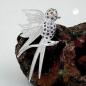 Preview: Anhänger 44x26mm Vogel mit lila Steinen 925