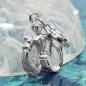 Preview: Anhänger 16x12mm Charm Wassermann glänzend rhodiniert Silber 925