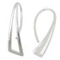 Preview: Durchzieher Ohrring Ohrhaken 30x8mm Dreieck Silber 925