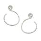 Preview: Ohrstecker Ohrring 15mm Ohrspirale mit Zirkonia Silber 925