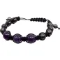 Preview: Magnetisches Hämatit-Armband — Amethyst