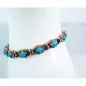 Preview: Magnetisches Armband aus Kupfer und Türkis mit Magneten