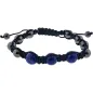 Preview: Magnetisches Hämatit-Armband — Lapis Lazuli
