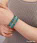 Preview: Tibetisches Wickelarmband mit blauem Jaspis