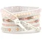 Preview: Wickelarmband mit Rosenquarz & Aventurin – Weiß und Rosa