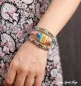 Preview: Gemischte Steine und Regenbogen-Chakra Wickelarmband