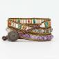 Preview: Natürliches Amethyst Herz Wickelarmband