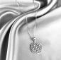 Preview: 925 Silber Blume des Lebens Kette – Symbolanhänger 20 mm – 50 cm