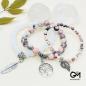 Preview: Perlenarmband aus böhmischem Rhodochrosit