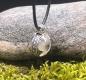 Preview: Wikinger Bergkristall-Perle versilbert – Nachbildung eines Fundes aus Gotland