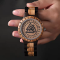 Preview: Jewelrox Valknut Holzuhr Herrenuhr