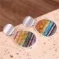 Preview: Imperial Jaspis Ohrringe – Regenbogen, 7 Chakren Jaspis Ohrstecker