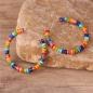 Preview: 7 Chakra Jaspis Creolen – Bunte Natursteinperlen