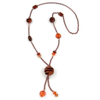 Preview: Kette, Spirale kupferbraun, Ankerkette