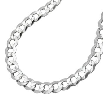 Armband, Panzer flach 19cm, Silber 925
